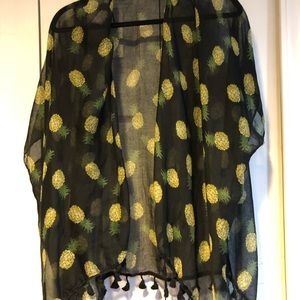 Cute Pineapple Sheer Jacket